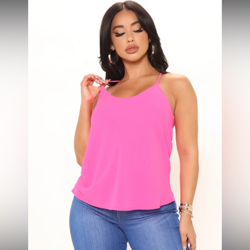 Fashion Nova Pink Cami Blouse